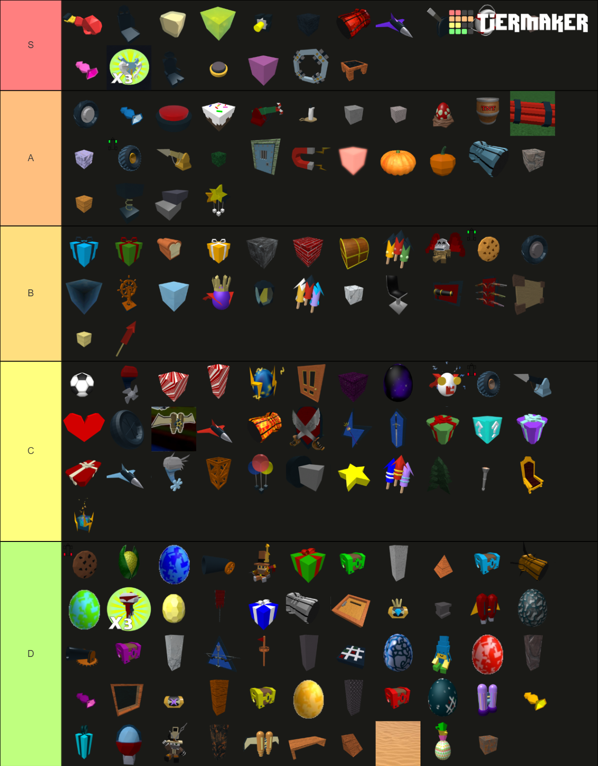 Build A Boat Blocks Tier List (Community Rankings) - TierMaker