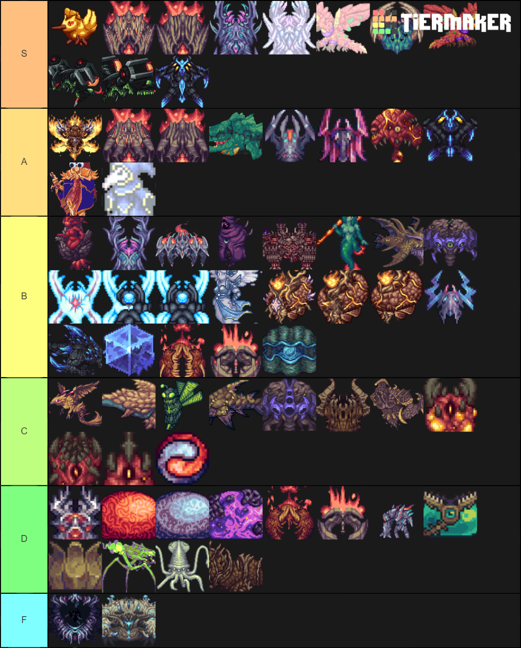 Calamity Bosses 5 2 2020 Tier List Community Rankings TierMaker   Calamity Bosses 5 2 2020 361898 1593309101 