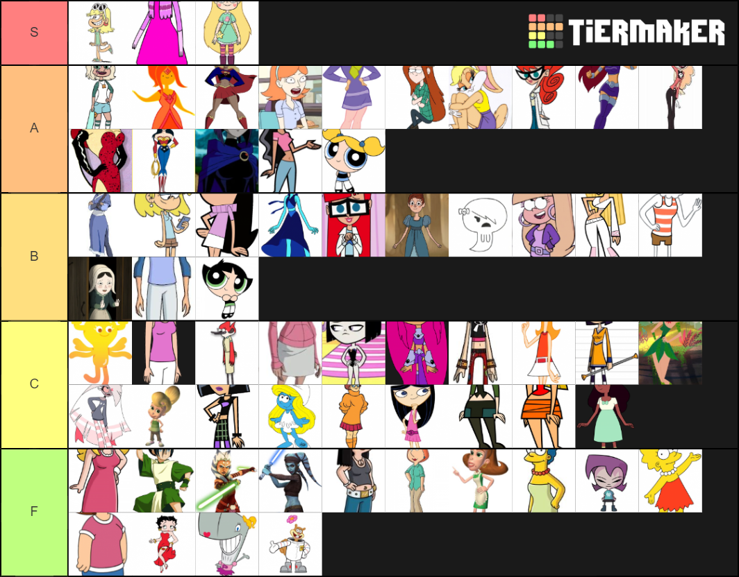 Girls Tiers List Tier List Community Rankings Tiermaker Hot Sex Picture 2477