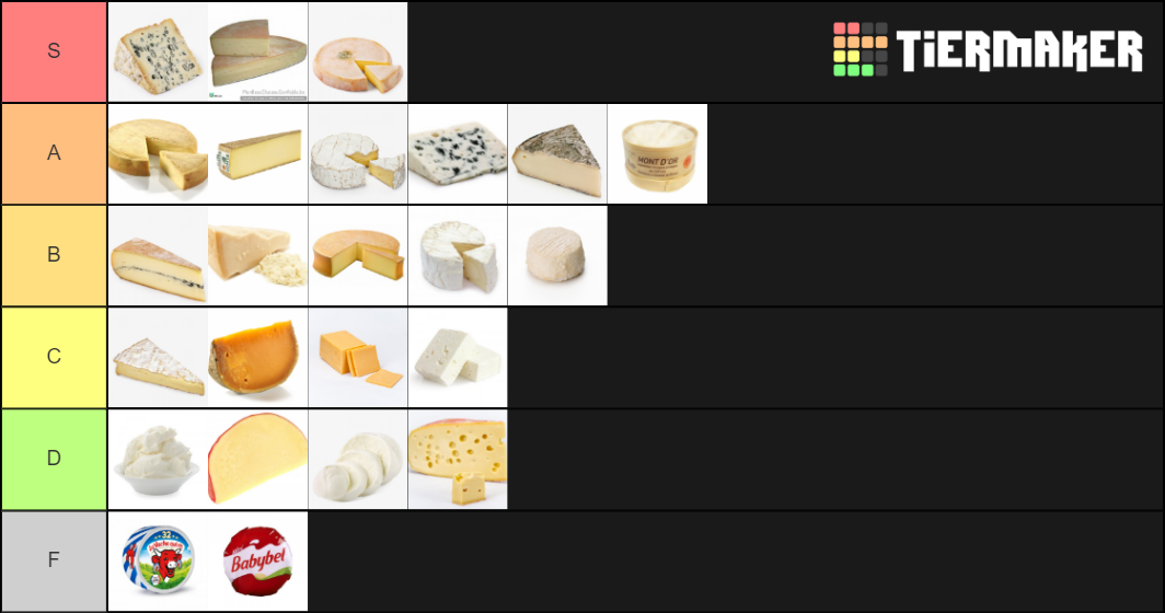 Cheese Fr Tier List (community Rankings) - Tiermaker