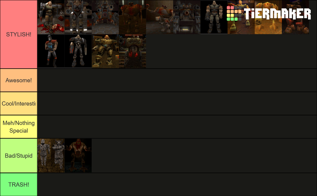 Classic Quake Enemies Tier List Rankings) TierMaker