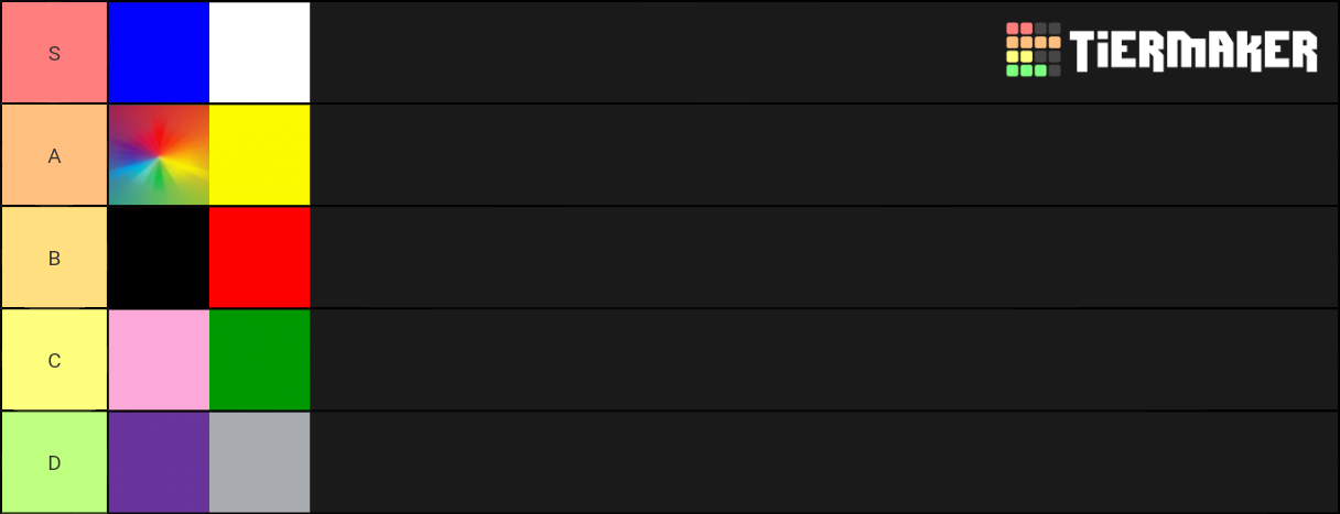 Colores Tier List (Community Rankings) - TierMaker