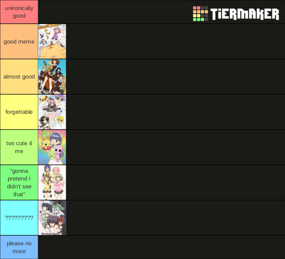 crunchyroll roulette Tier List Rankings) TierMaker