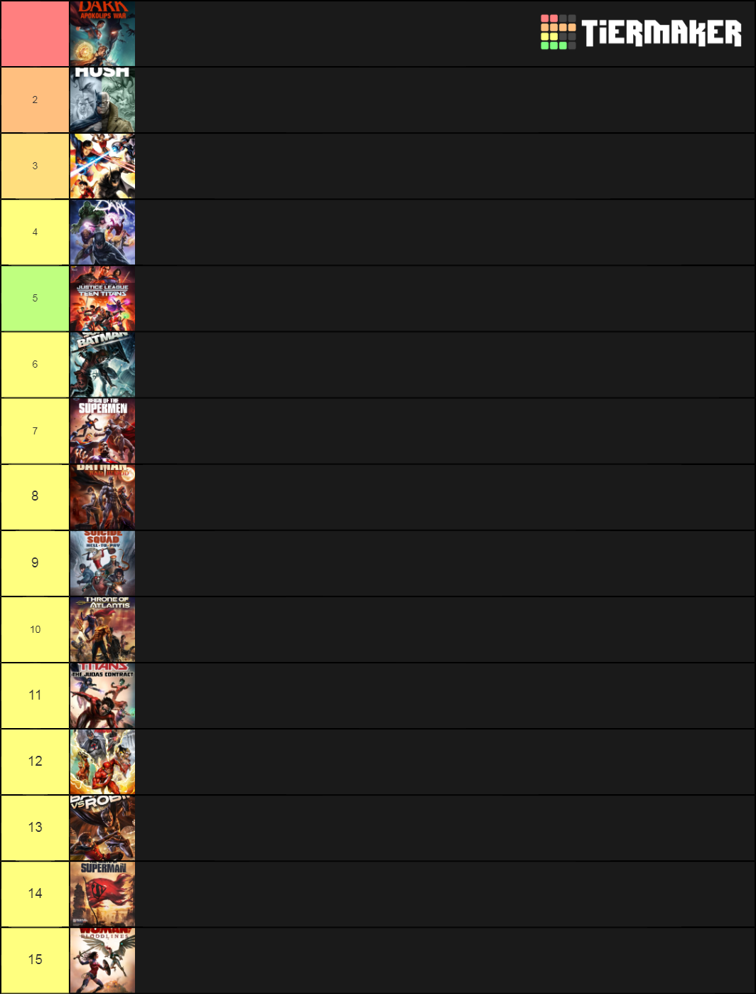 Dc Animated Universe Tier List Community Rankings Tiermaker 2048