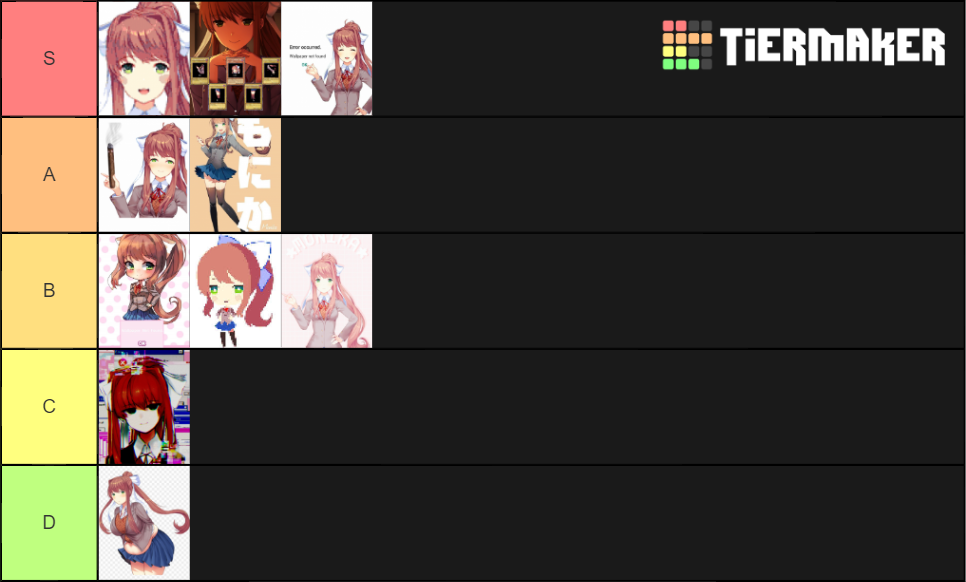 DDLC All Characters Tier List (Community Rankings) - TierMaker