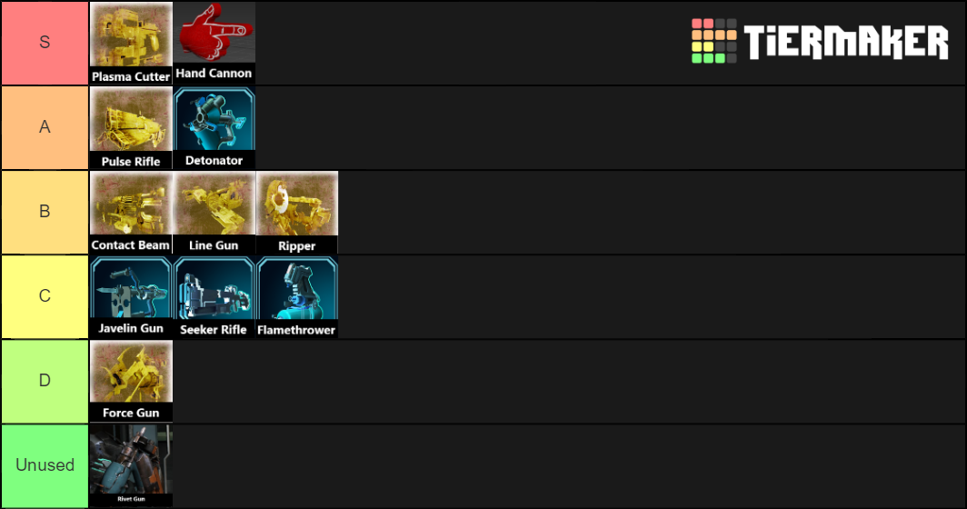 Dead Space Weapon Tier Tier List (Community Rankings) - TierMaker