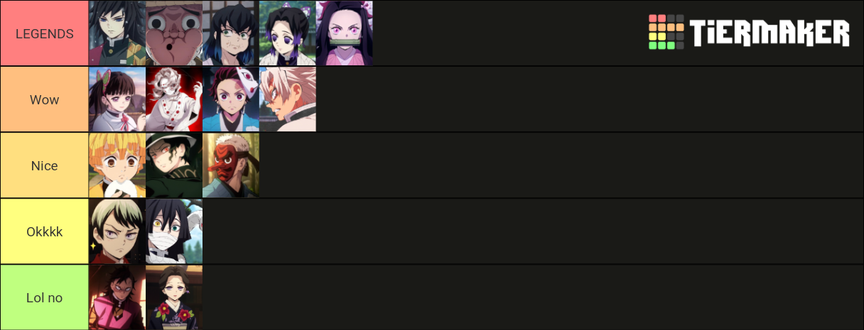 Demon Slayer Tier List (Community Rankings) - TierMaker