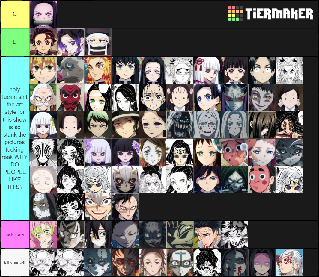 demon slayer characters Tier List (Community Rankings) - TierMaker