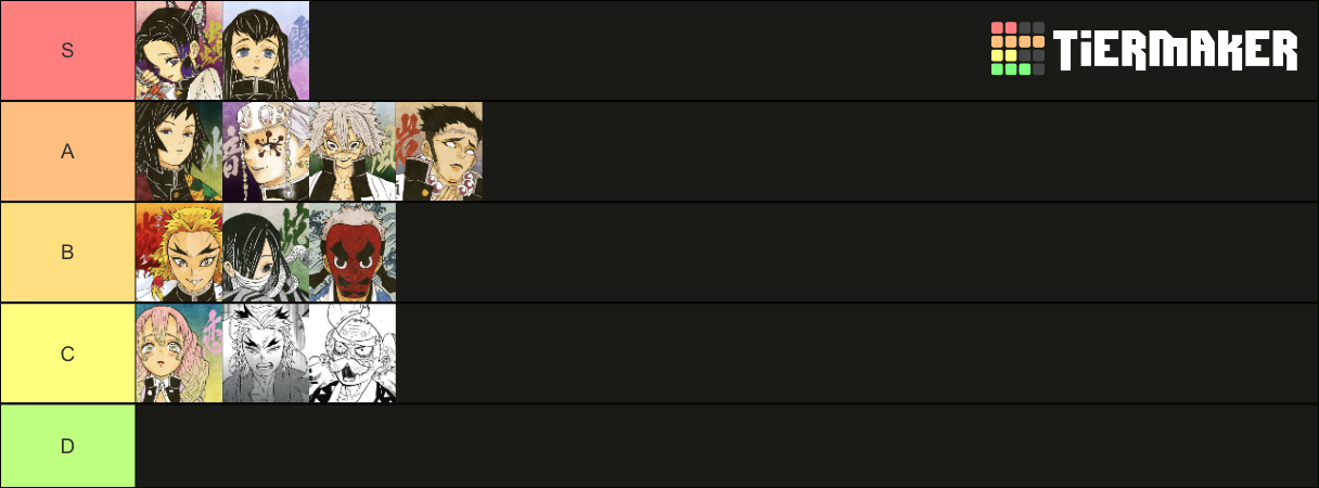 Demons Slayer Pillars Tier List (Community Rankings) - TierMaker