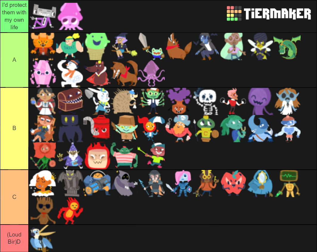 Dicey Dungeons Enemies Tier List Rankings) TierMaker