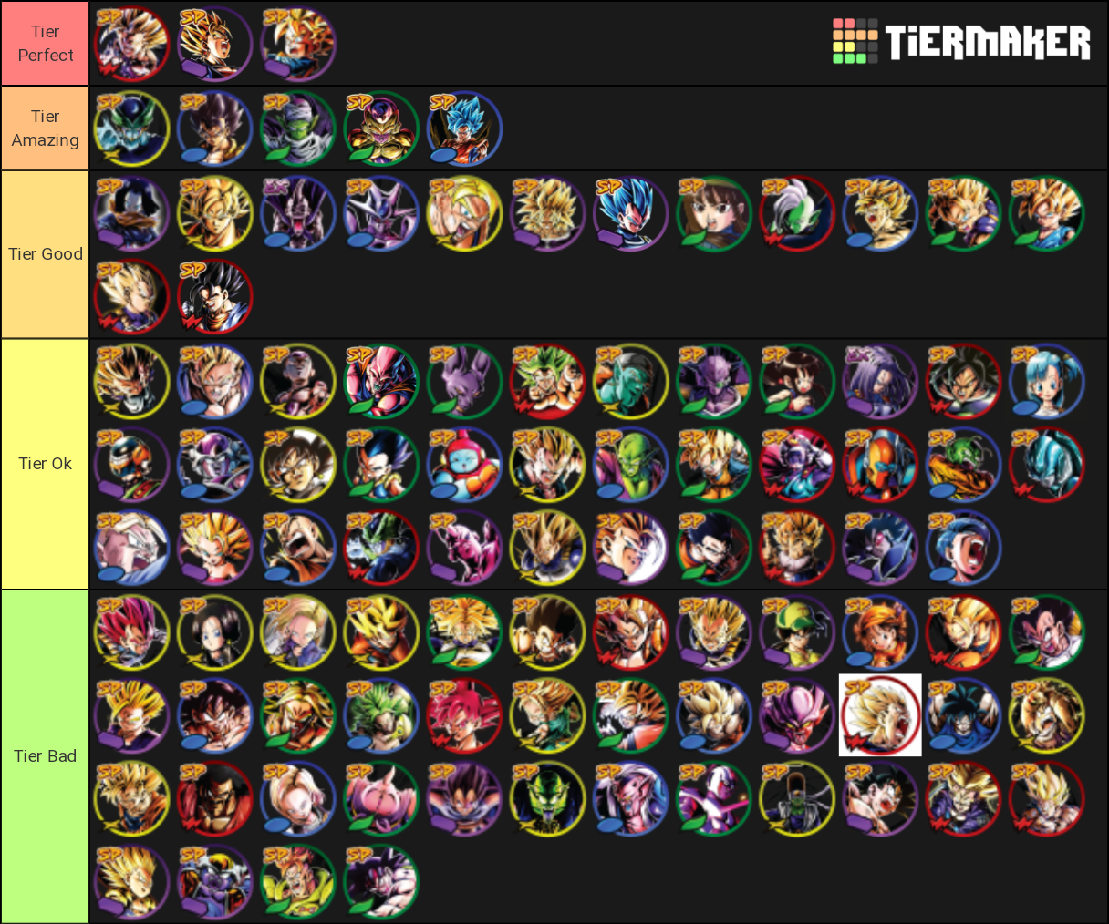 Dragon Ball Legends SP/EX Tier List (Community Rankings) - TierMaker