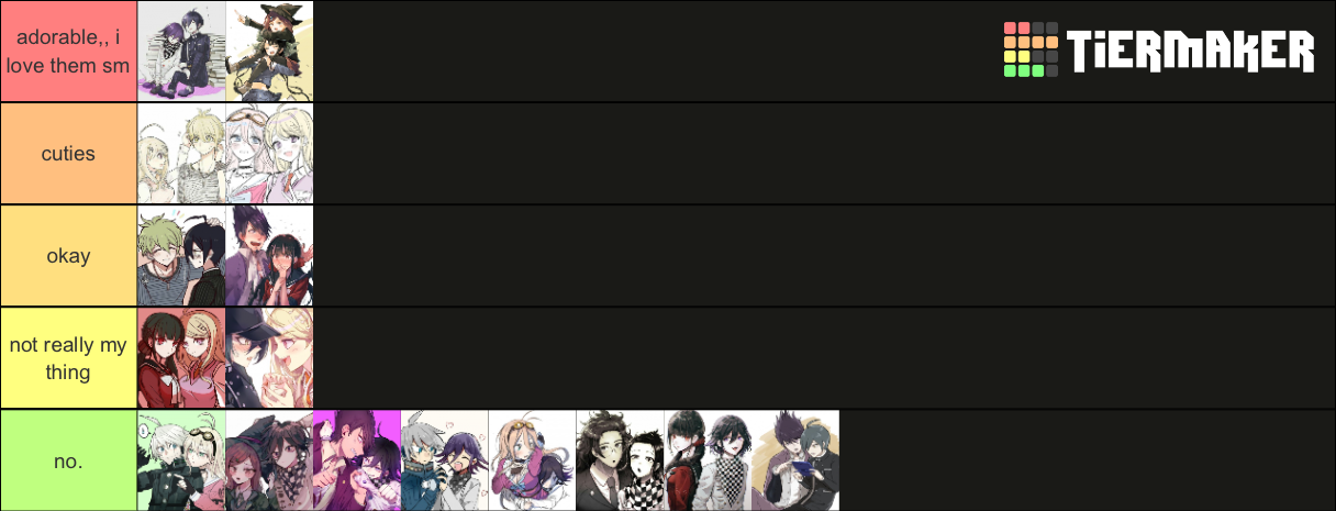 drv3 ships Tier List (Community Rankings) - TierMaker