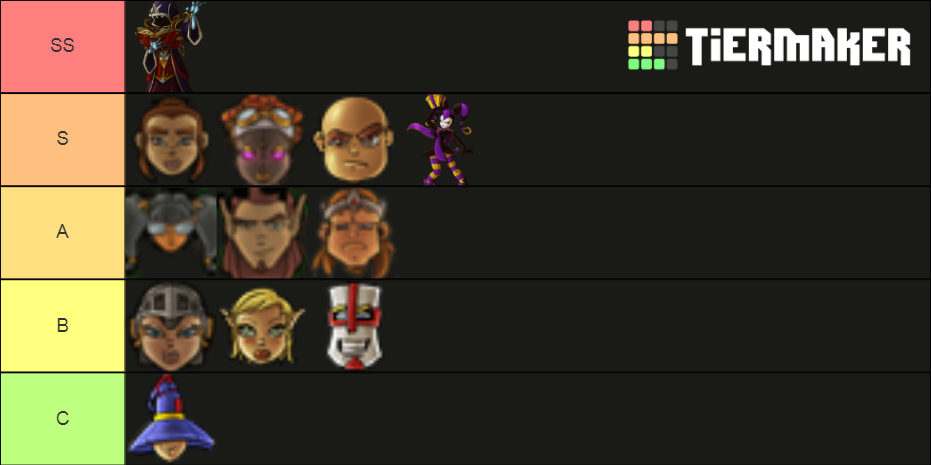 Dungeon defenders class Tier List (Community Rankings) - TierMaker