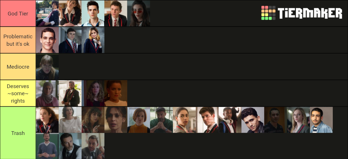'Elite' Characters Tier List Rankings) TierMaker