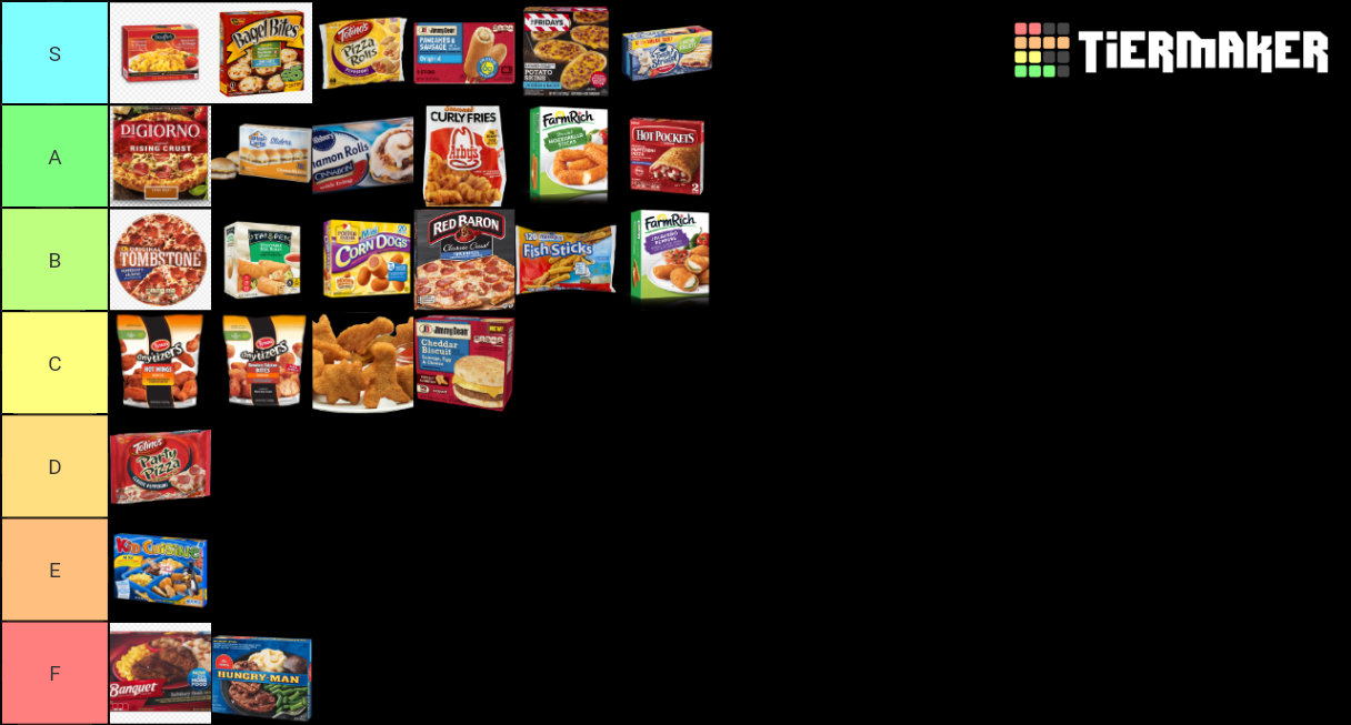 Essential Frozen Foods Tier List Rankings) TierMaker