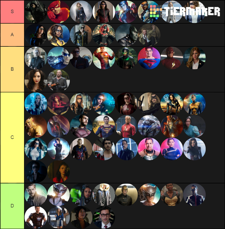 Every Heroes From The Arrowverse Tier List Community Rankings Tiermaker 4616