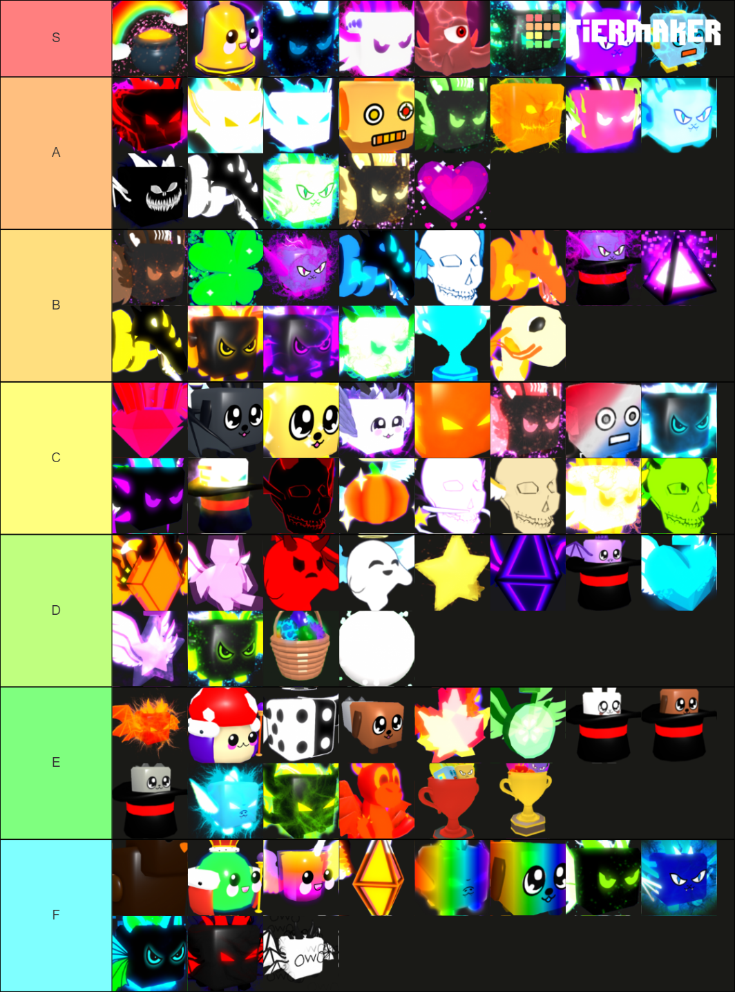 Every Secret Pet In Bubble Gum Simulator Tier List Rankings