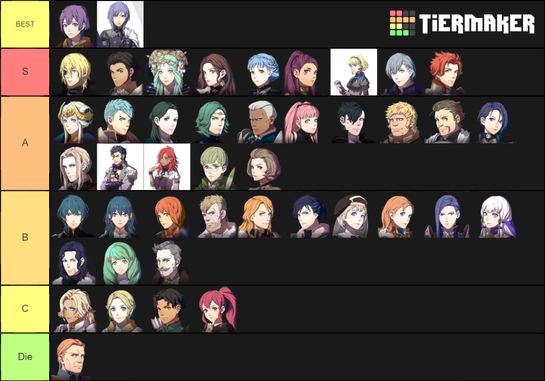 FE3H Characters (DLC 4) Tier List Rankings) TierMaker