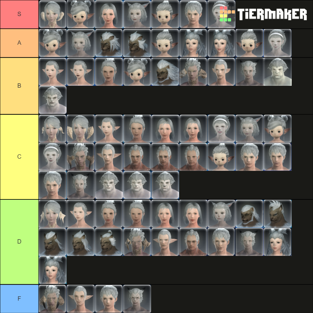 ffxiv-faces-tier-list-community-rankings-tiermaker