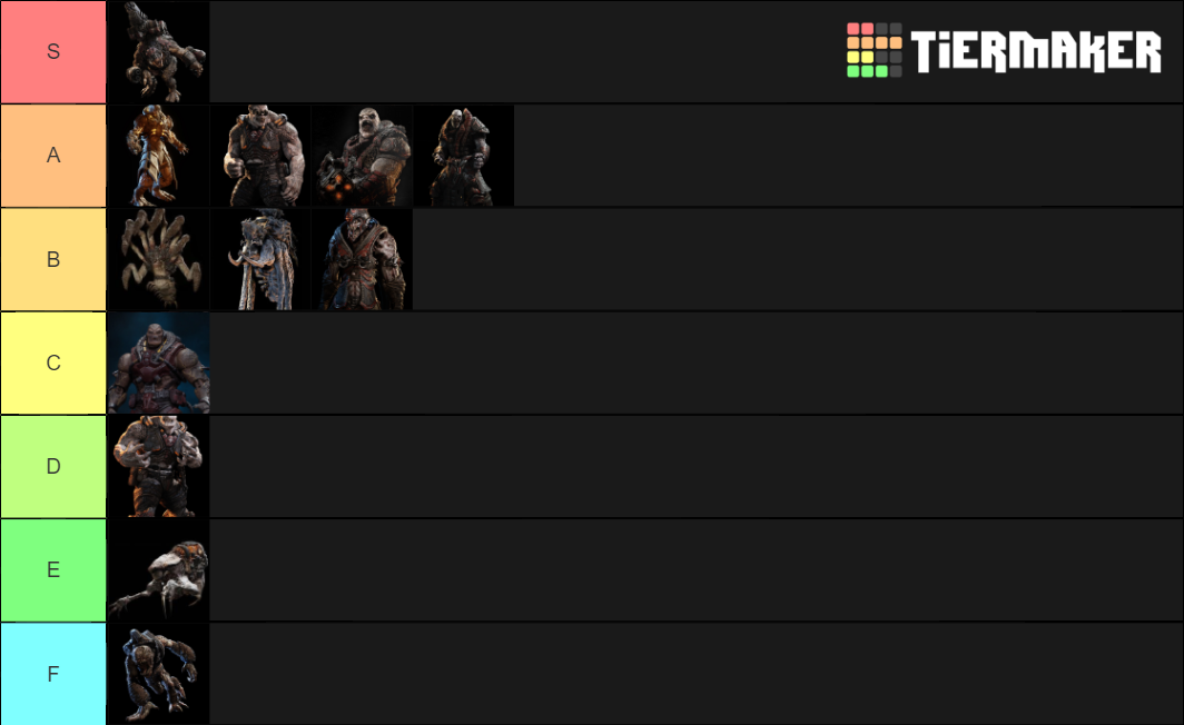 Gears Tactics Enemies Ranked Tier List Rankings) TierMaker
