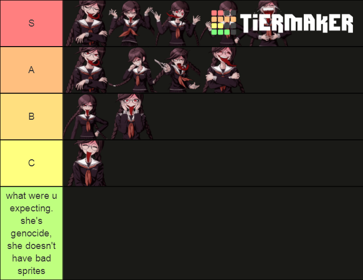 Genocide Jack Sprites Tier List (Community Rankings) - TierMaker