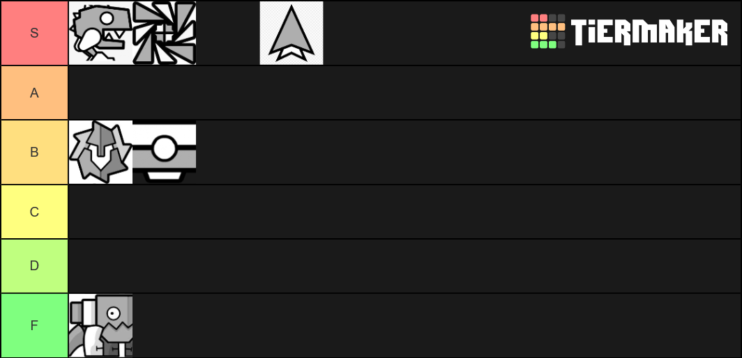 Geometry Dash Game Modes Tier List (Community Rankings) - TierMaker