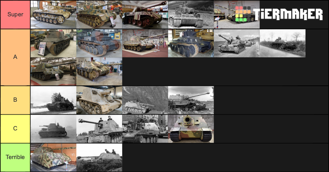 list of german tanks in world war 2