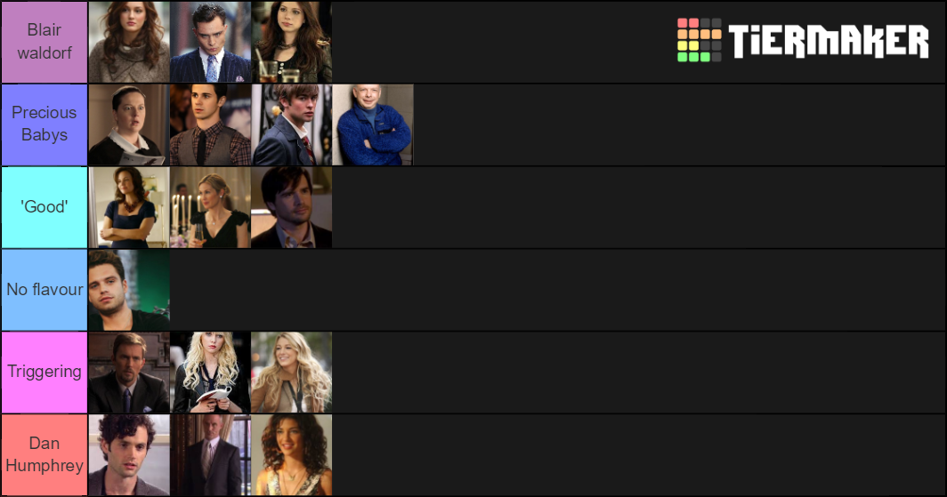 Gossip Girl Tier List Rankings) TierMaker