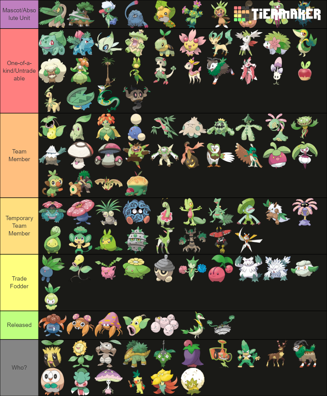 grass-type-pokemon-tier-list-community-rankings-tiermaker