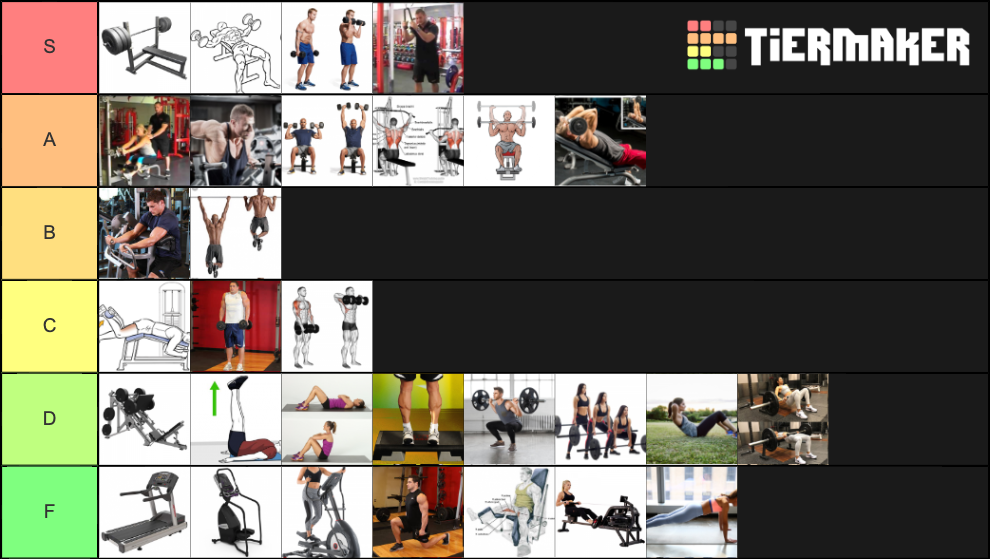 Gym Workouts Tier List (Community Rankings) - TierMaker