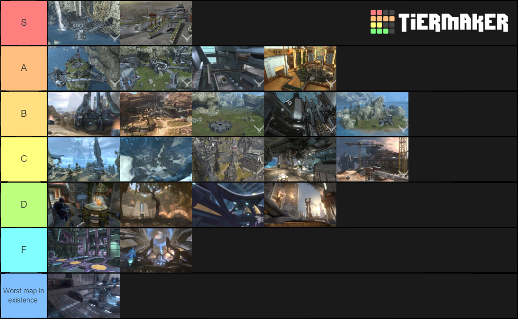 Halo Reach Maps Tier List (Community Rankings) - TierMaker