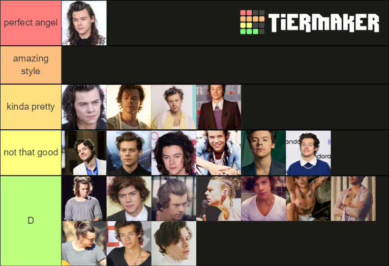 Harry Styles Tier List Rankings) TierMaker