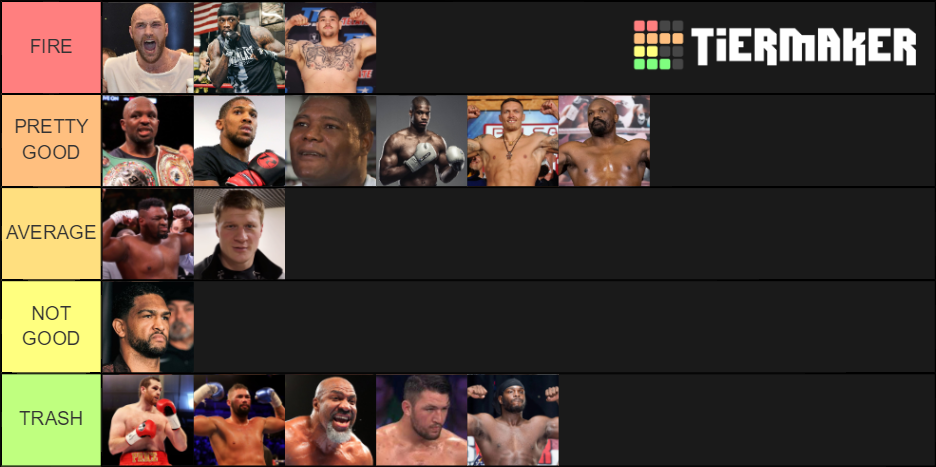 Heavyweight Boxers Tier List Community Rankings Tiermaker