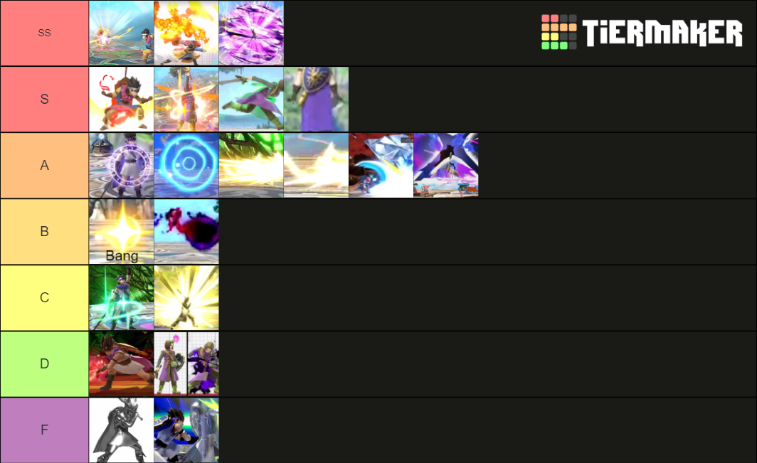 Hero's Down B Spells Tier List (Community Rankings) - TierMaker