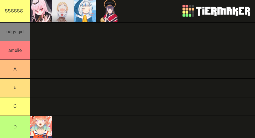 Hololive En Tier List (Community Rankings) - TierMaker