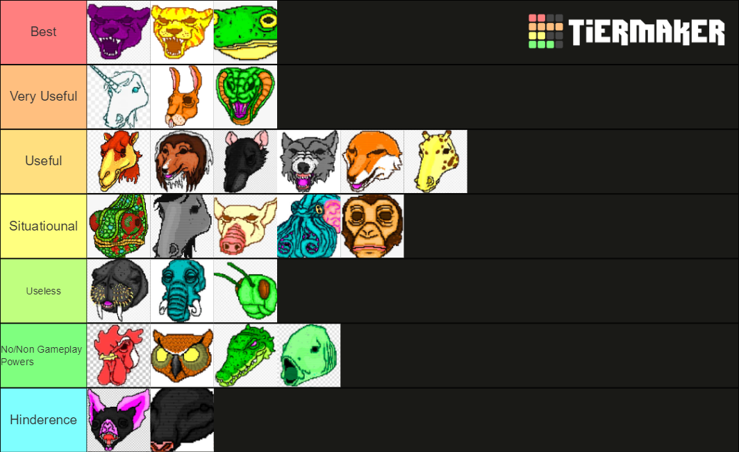 Hotline Miami 1 Mask Tier List Rankings) TierMaker