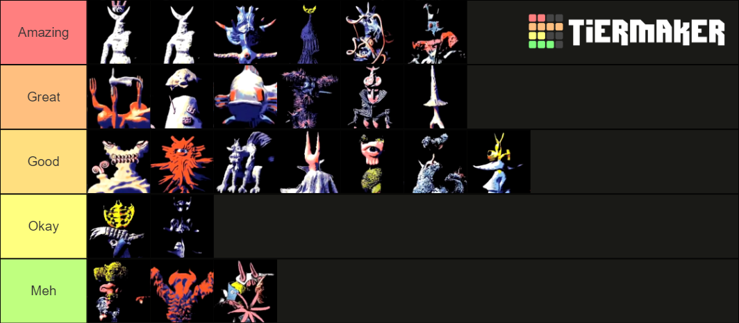 Hylics 2 Enemies Tier List (Community Rankings) - TierMaker