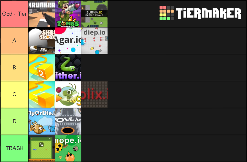 .io games Tier List Rankings) TierMaker
