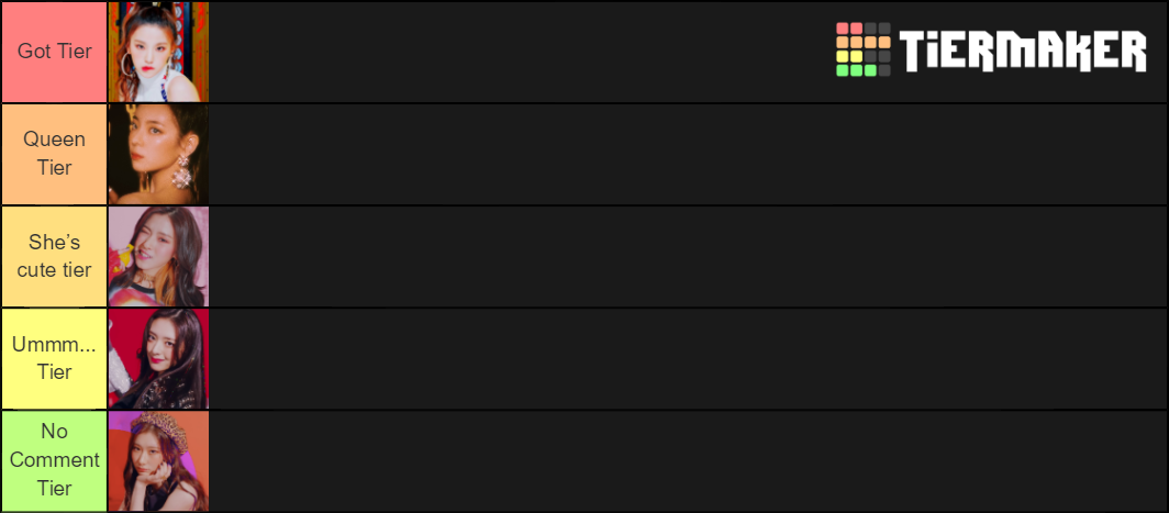 Itzy Members Ranking Tier List (Community Rankings) - TierMaker