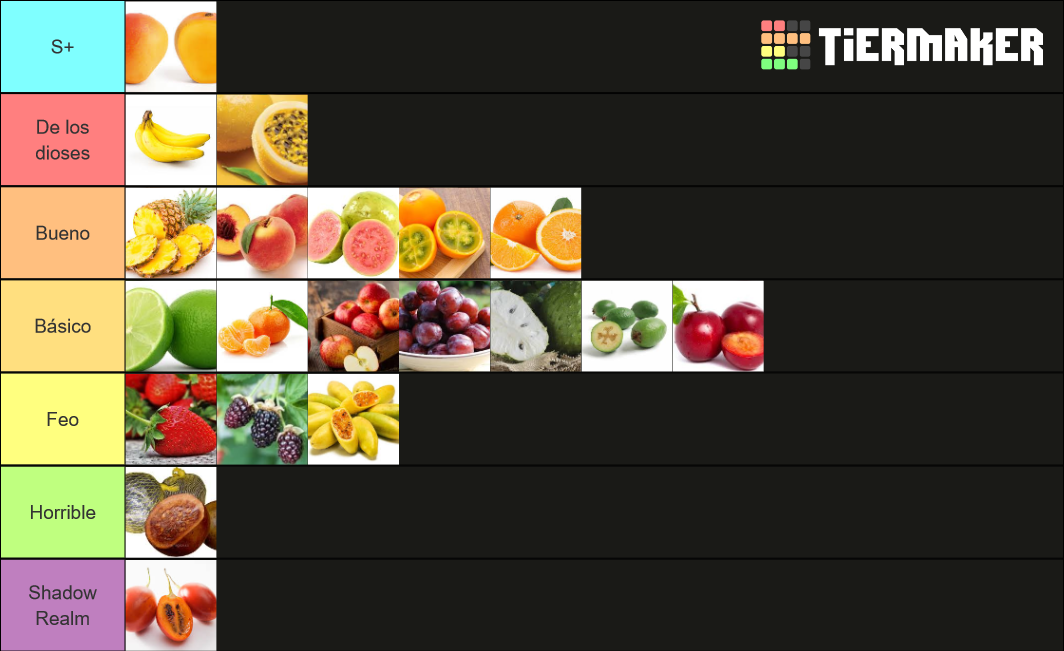 Jugos colombianos Tier List Rankings) TierMaker