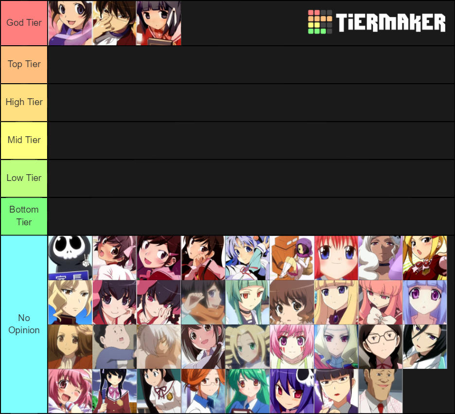 Kami nomi zo Shiru Sekai Anime Characters Tier List (Community Rankings ...