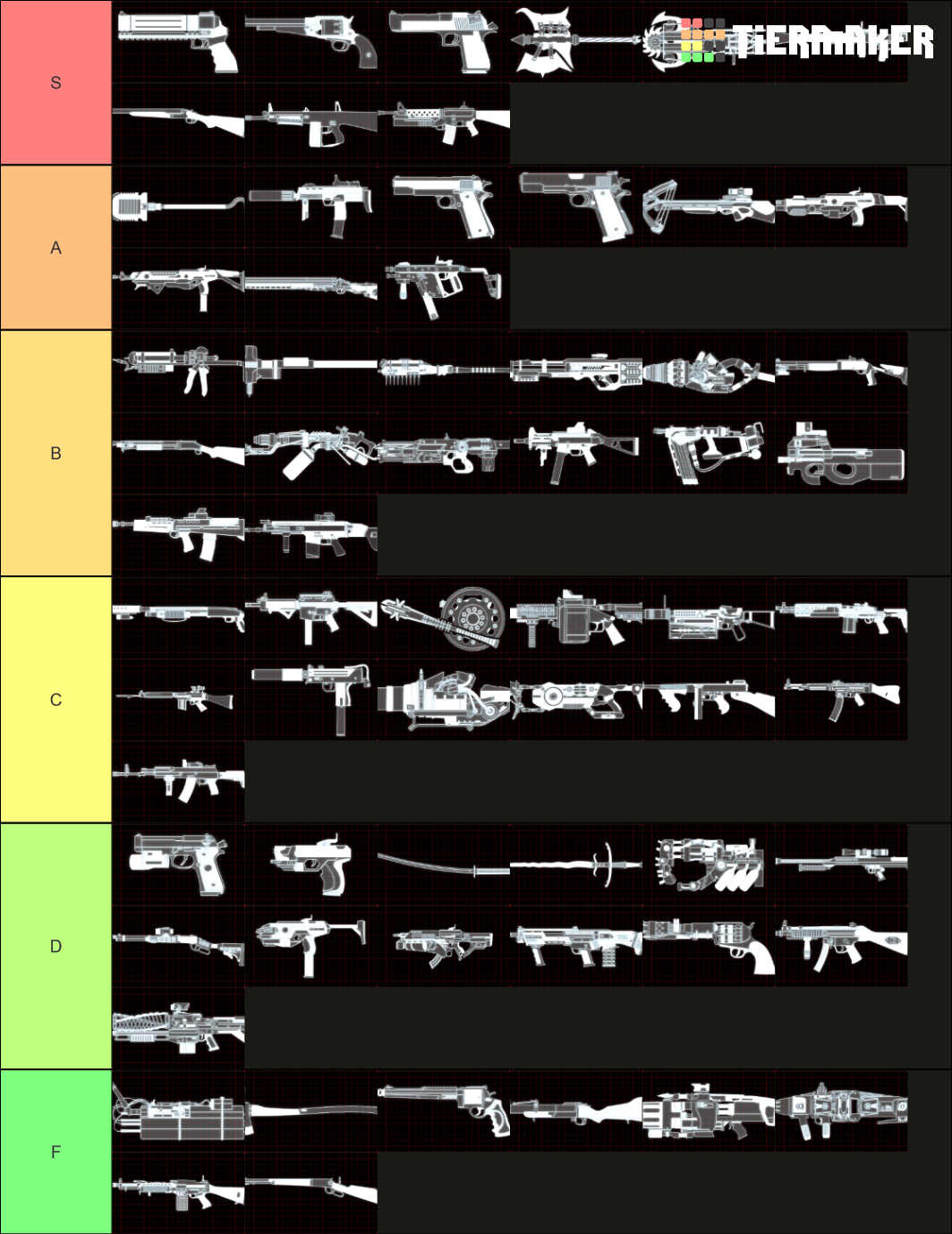 Killing Floor 2 Weapons Tier List Rankings) TierMaker