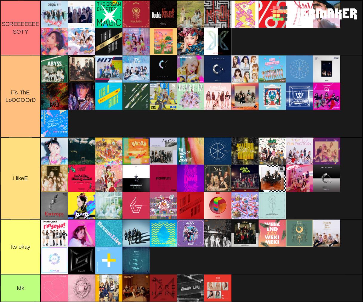 Kpop comebacks 2019 Tier List (Community Rankings) - TierMaker