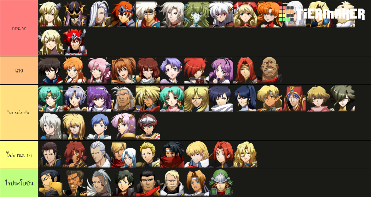 Langrisser Mobile Tier List Rankings) TierMaker