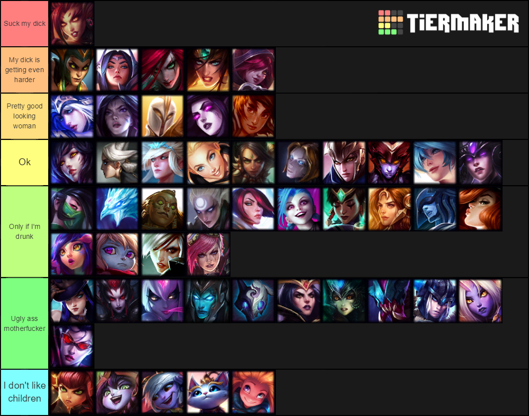 League of Legends Best Girl Tier List (Community Rankings) - TierMaker