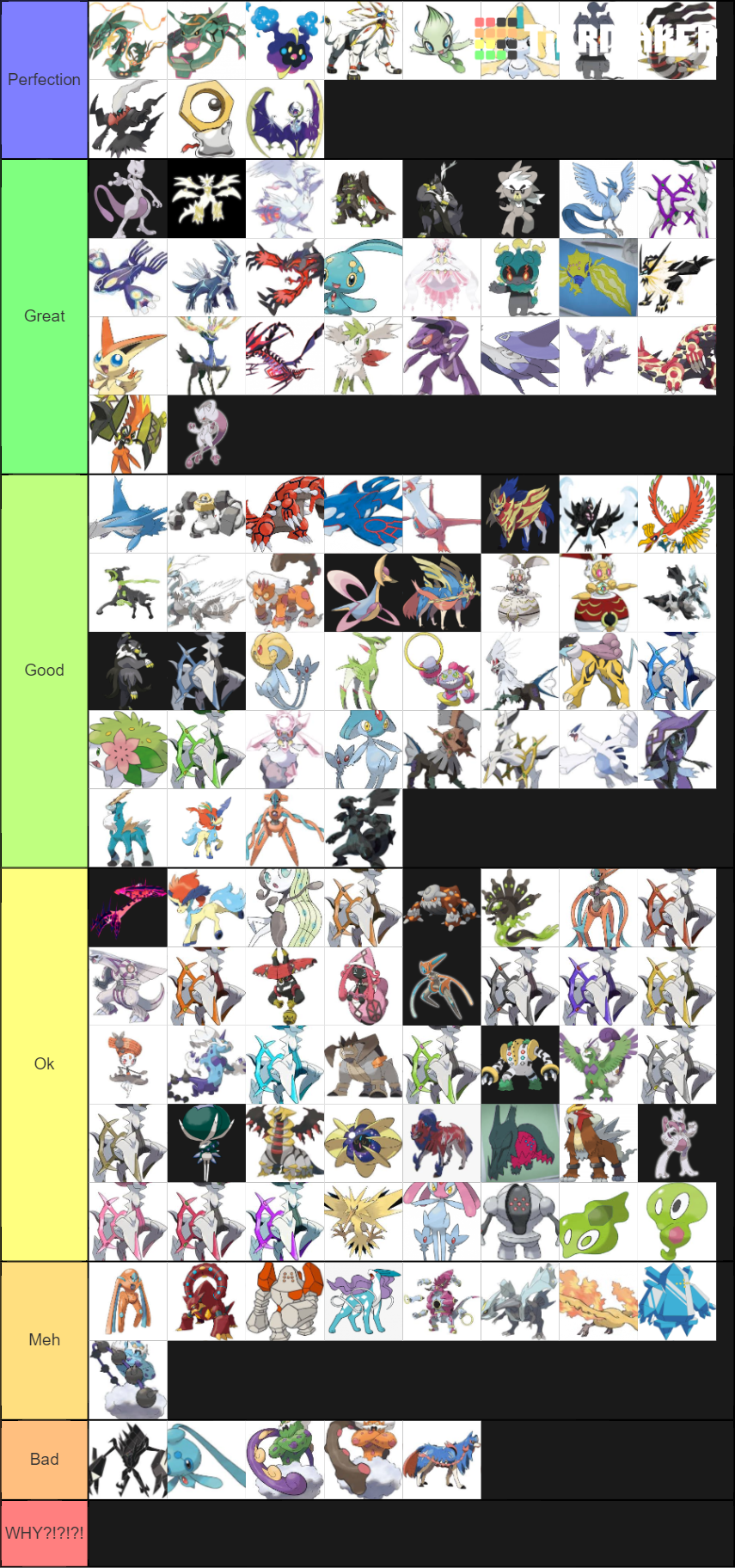 Legendary Pokemon Tier List Community Rankings Tiermaker