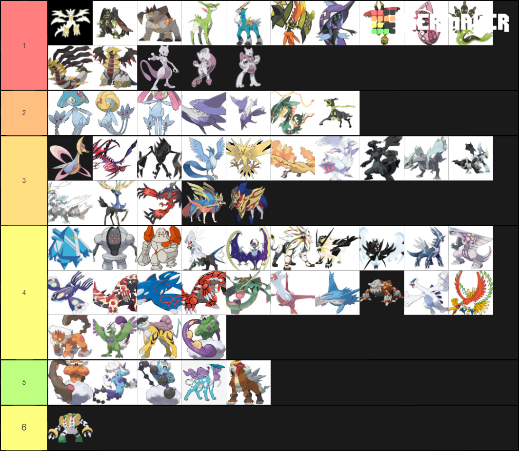 Legendary Pokemon Tier List (Community Rankings) - TierMaker