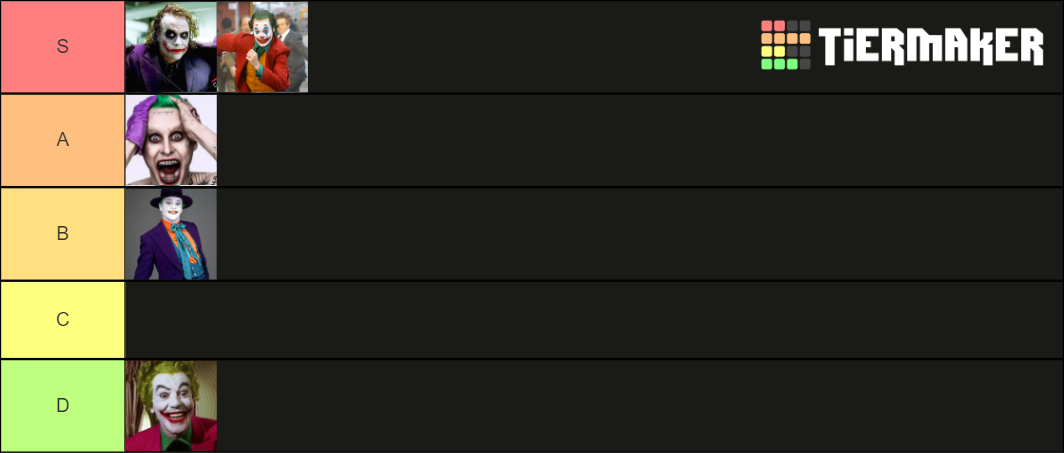 live-action-joker-tier-list-community-rankings-tiermaker