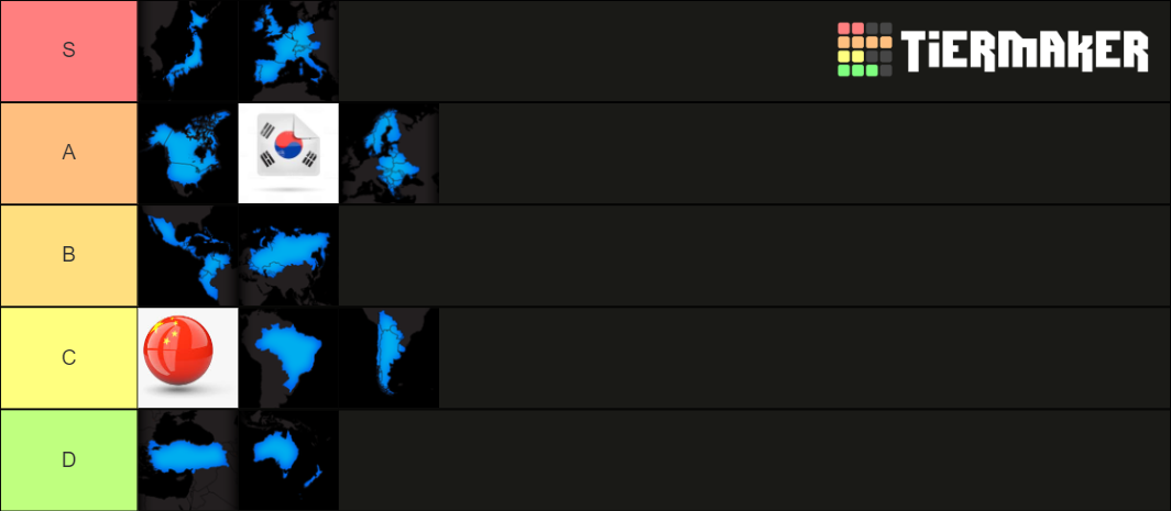 LOL Servers Tier List (Community Rankings) - TierMaker