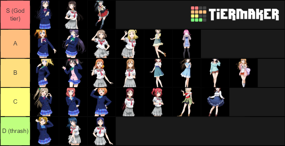 love-live-tier-list-tier-list-community-rankings-tiermaker